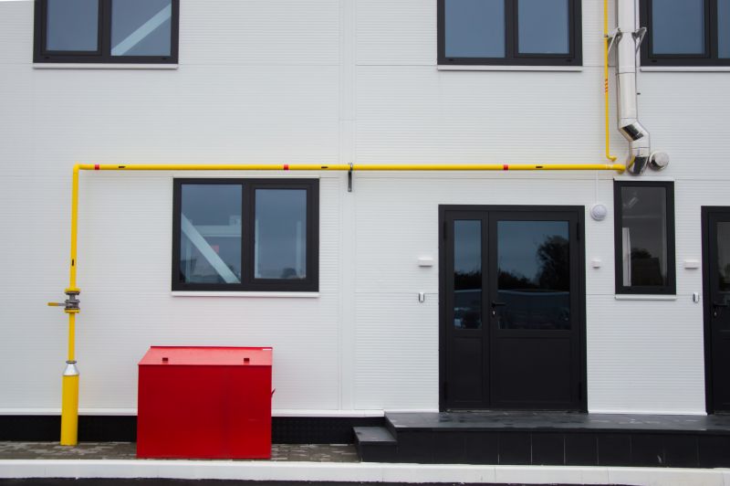 Gas Line Capping detail